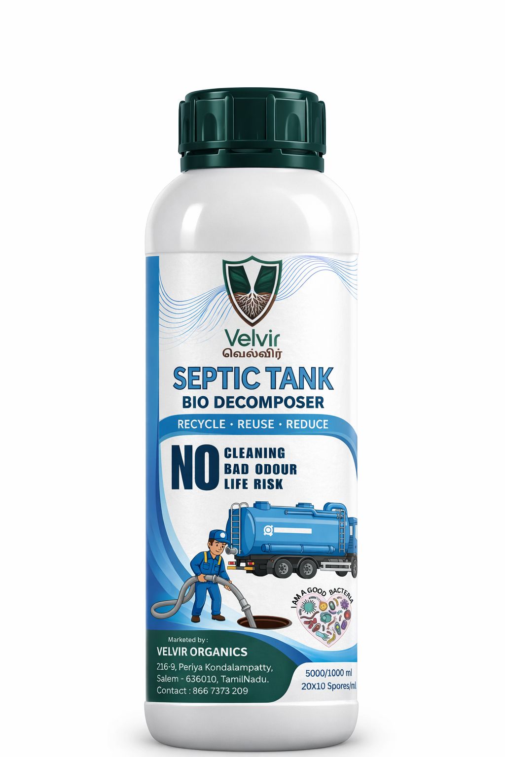 Bio septic tank cleaner